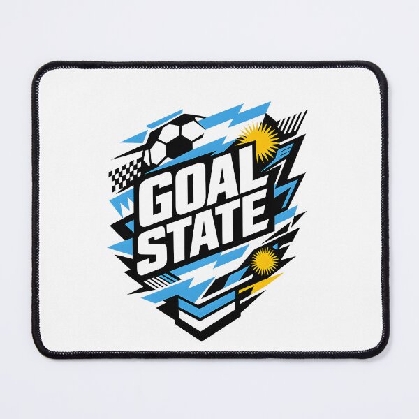 Item preview, Goal State Football Shirt Modern Soccer Streetwear designed and sold by DREAMBURN™.