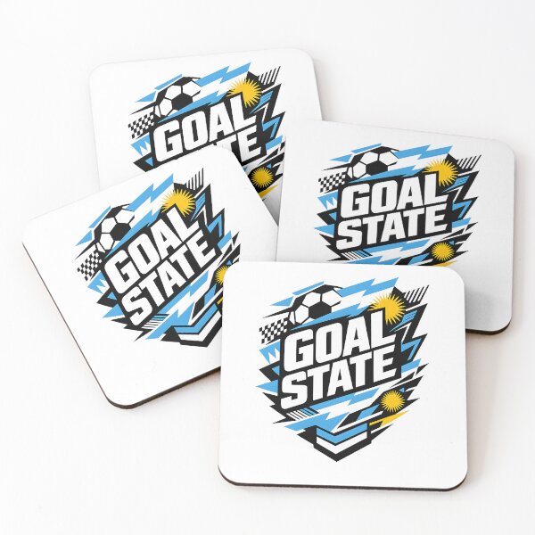 Item preview, Goal State Football Shirt Modern Soccer Streetwear designed and sold by DREAMBURN™.