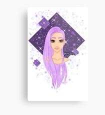 purple hair Metal Print