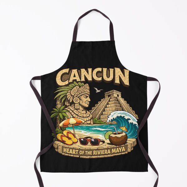 Item preview, Cancun Mexico Ancient Carving Stepped Building Vacation designed and sold by Tsugraf Designs.