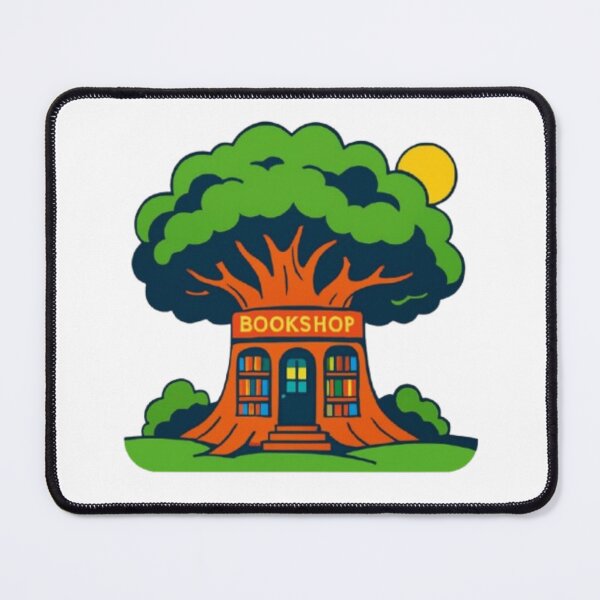 Item preview, Cozy Woodland Treehouse Bookstore Literary Aesthetic Graphic designed and sold by Miheerala.