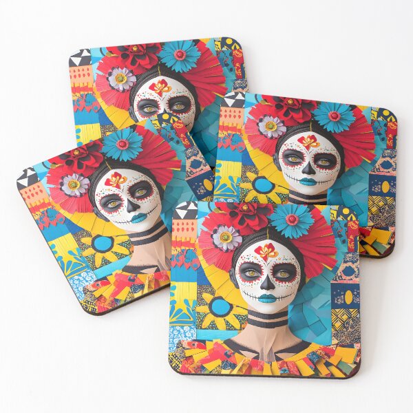 Item preview, Vibrant Mexican Day of the Dead Portrait designed and sold by Artessie.