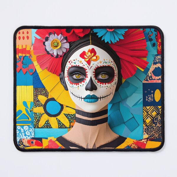 Item preview, Vibrant Mexican Day of the Dead Portrait designed and sold by Artessie.
