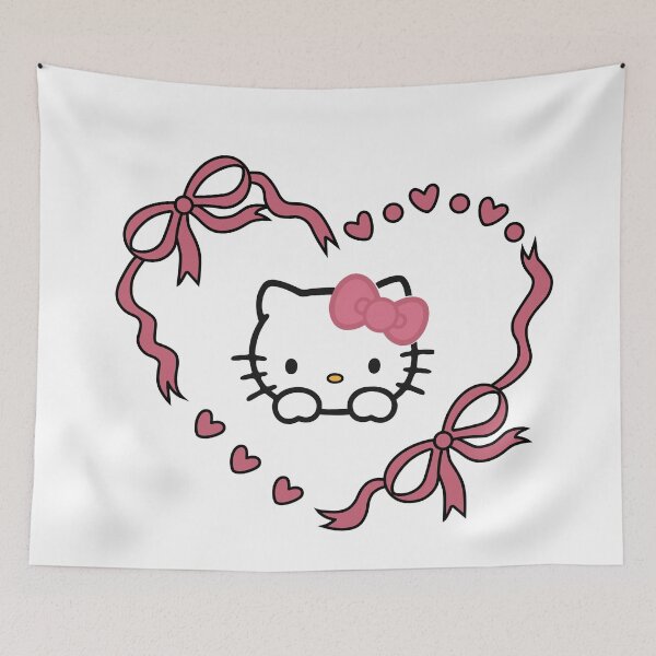 Item preview, Hello Kitty pink heart designed and sold by luvnkdesign.