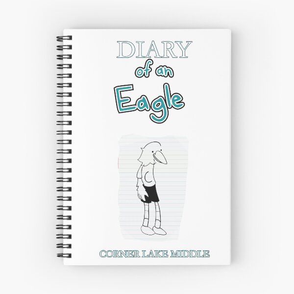 Item preview, Diary of An Eagle Yearbook Theme Shirt for Corner Lake Middle School in Orlando, FL Drawn by Leonardo Ortiz Current Student designed and sold by Lreystudios.