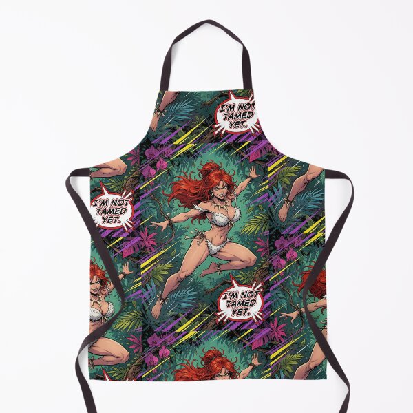 Item preview, Jungle Warrior Redhead Comic Art designed and sold by HappyOops.