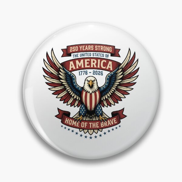 Item preview, Vintage US 250th Anniversary Eagle Patriotic Design designed and sold by chattsuede.