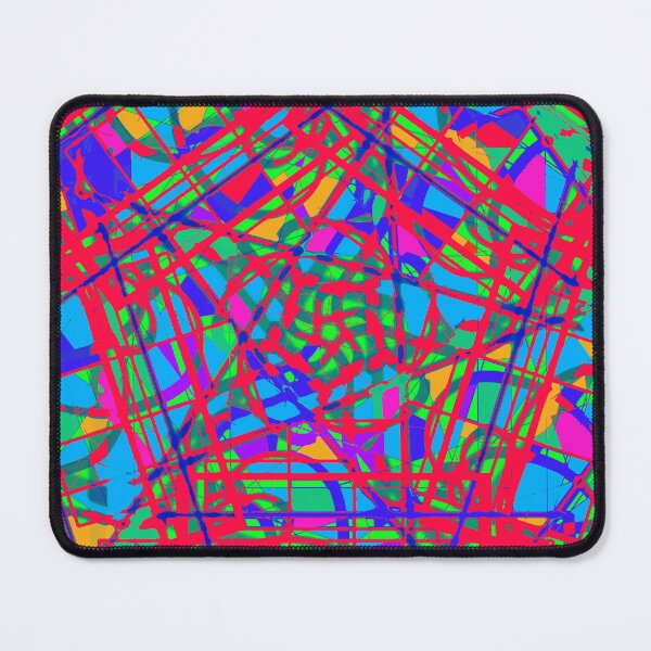 Item preview, Red and Cyan Kaleidoscopic Abstract Digital Art designed and sold by RAHKELROYSUM.