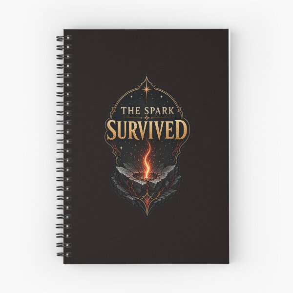 Item preview, The Spark Survived | Resilient Ember Dark Romantasy Sticker designed and sold by Thorn and Lore.