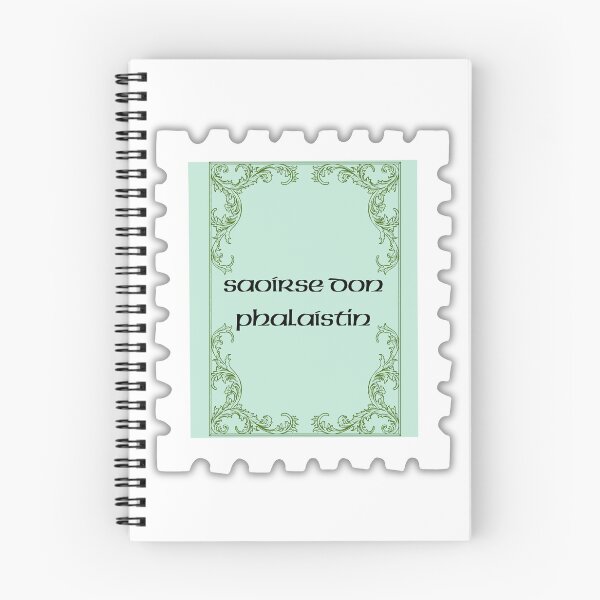 Item preview, Saoirse don Phalaistín – Irish Language Palestine Solidarity Stamp Print designed and sold by heartofireland.
