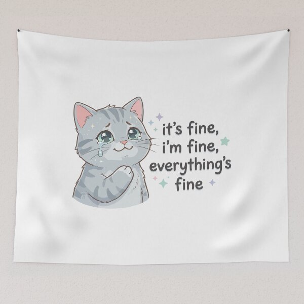 Item preview, cat crying designed and sold by Uglyandcute.