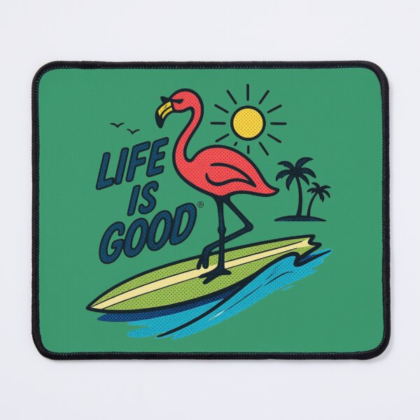 Item preview, Life Is Good Tropical Flamingo designed and sold by Sticker-Crafts.