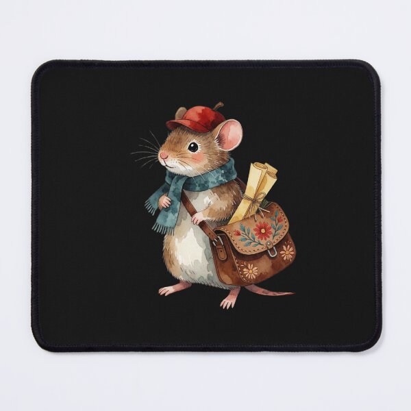 Item preview, Woodland Mouse Postman Sticker | Cozy Cottagecore Forest Friend designed and sold by AillustriaAK.