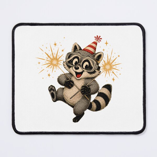 Item preview, Retro Party Trash Panda Cute Vintage Mascot designed and sold by chattsuede.