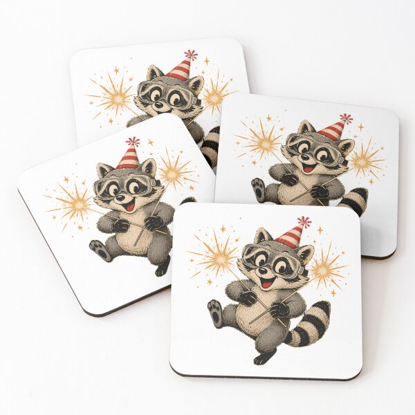 Item preview, Retro Party Trash Panda Cute Vintage Mascot designed and sold by chattsuede.
