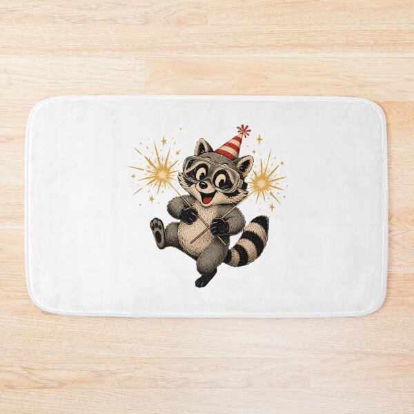 Item preview, Retro Party Trash Panda Cute Vintage Mascot designed and sold by chattsuede.