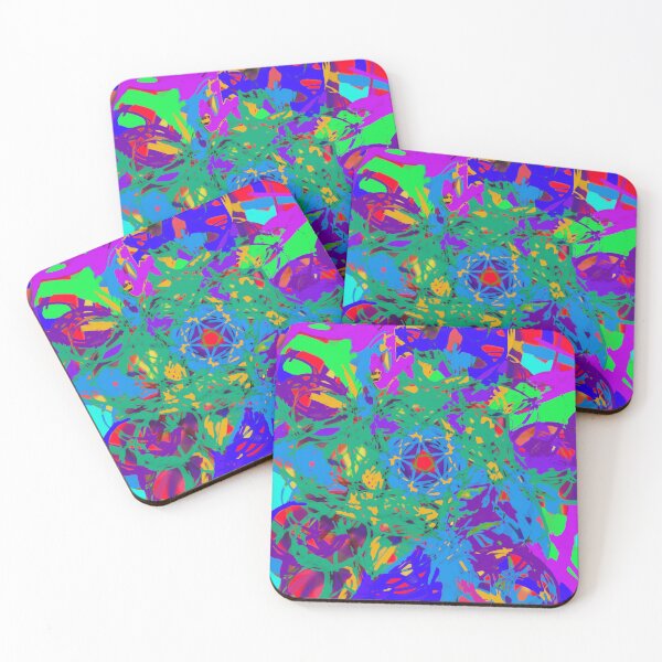 Item preview, Vivid Multicolored Splatter Paint Maximalist Kaleidoscope  designed and sold by RAHKELROYSUM.