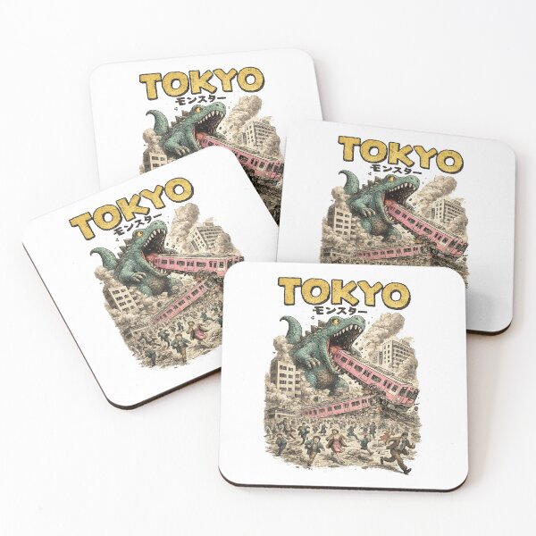 Item preview, Tokyo Monster Train Attack Vintage Engraving  designed and sold by afr-saad.
