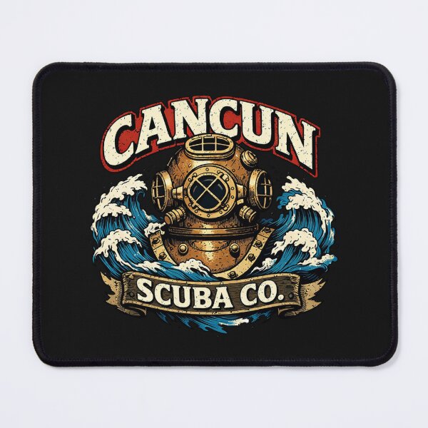 Item preview, Cancun Submersion Helmet Marine Enthusiast Art designed and sold by Tsugraf Designs.