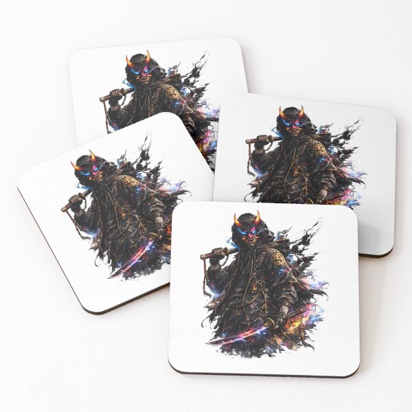 Item preview, Neon Oni Samurai Streetwear Warrior designed and sold by DREAMBURN™.