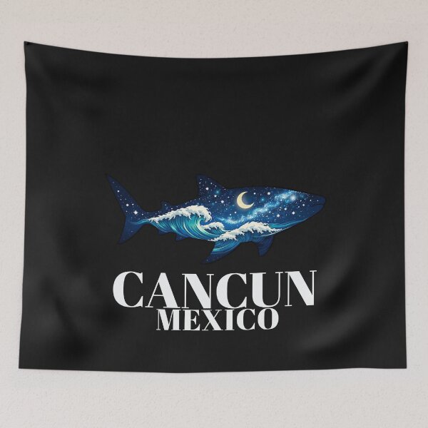 Item preview, Cancun Mexico Night Sky Sea Dweller Graphic designed and sold by Tsugraf Designs.