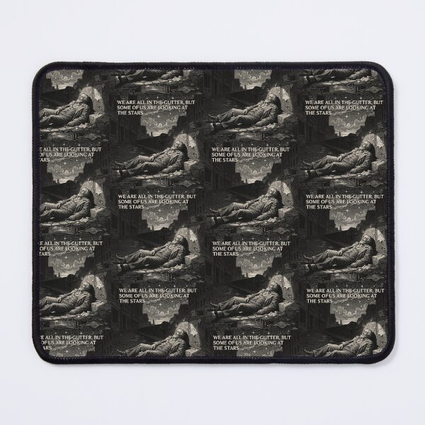 Item preview, Oscar Wilde Inspired Beautiful Hopeful Art - Night Sky Illustration - We’re All in the Gutter Looking at the Stars Quote designed and sold by Donsean22.
