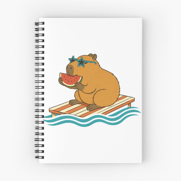 Artikelvorschau, Chill Capybara Sommerästhetik Sonnenbrille Wassermelonenfloß entworfen und verkauft von chattsuede.