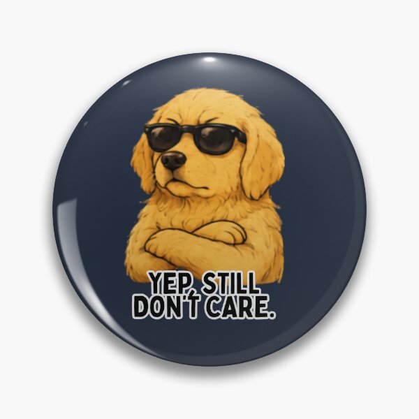 Item preview, Cool Golden Retriever Dog with Sunglasses - Funny Dog Meme Sticker designed and sold by Siti Hoiriyah.