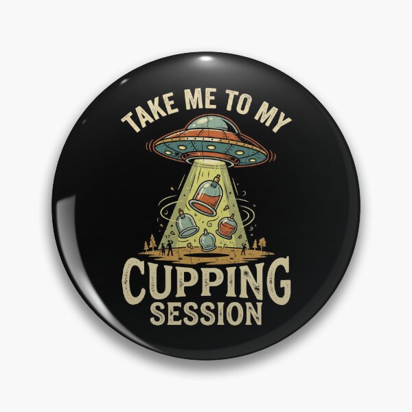 Item preview, Take Me To My Cupping Session Funny UFO Retro Design designed and sold by Majnon8bp.