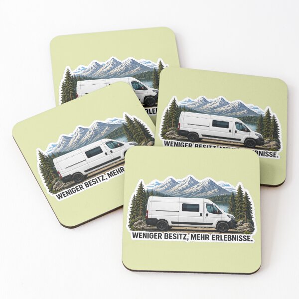 Item preview, German Vanlife Weniger Besitz Mehr Erlebnisse The Essence of Nomads designed and sold by Northcrest Co..