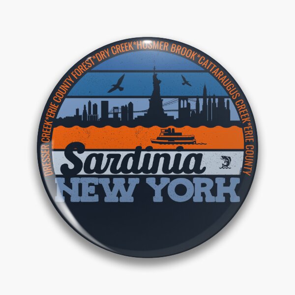 Item preview, Sardinia New York Sunset Retro Vintage Local Pride Logo designed and sold by CRHPOD20.