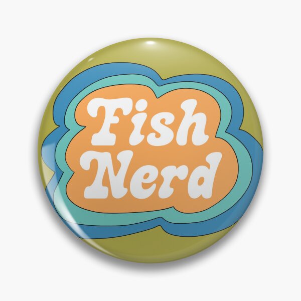 Item preview, Fish Nerd (Yellow on Green) designed and sold by yellowflowerhut.