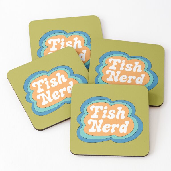 Item preview, Fish Nerd (Yellow on Green) designed and sold by yellowflowerhut.