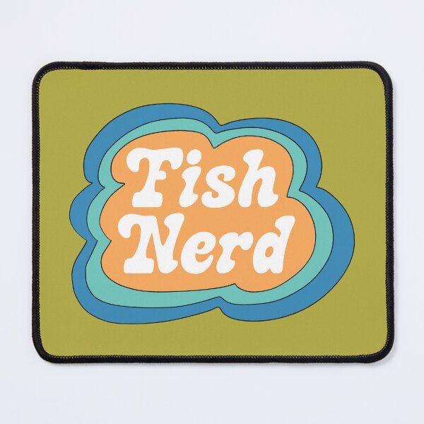 Item preview, Fish Nerd (Yellow on Green) designed and sold by yellowflowerhut.