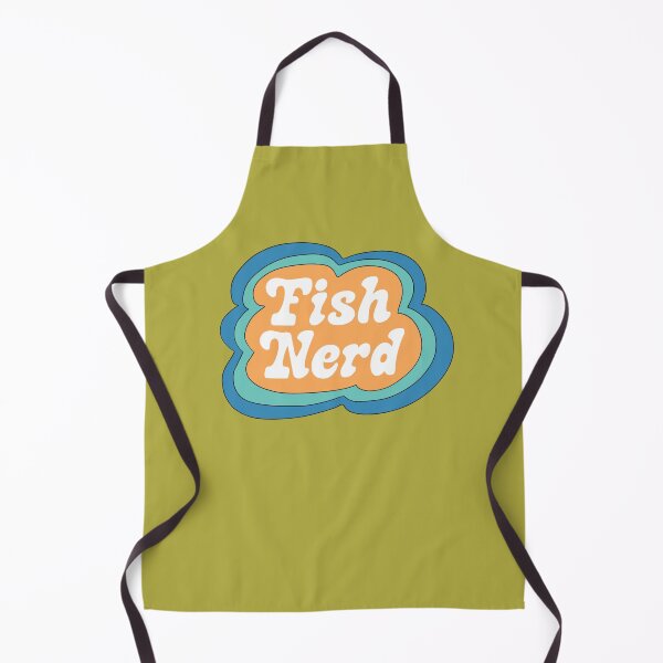 Item preview, Fish Nerd (Yellow on Green) designed and sold by yellowflowerhut.