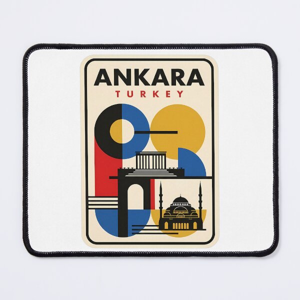 Item preview, Ankara Turkey Geometric Travel Landmark Abstract Style designed and sold by k3rstman1.