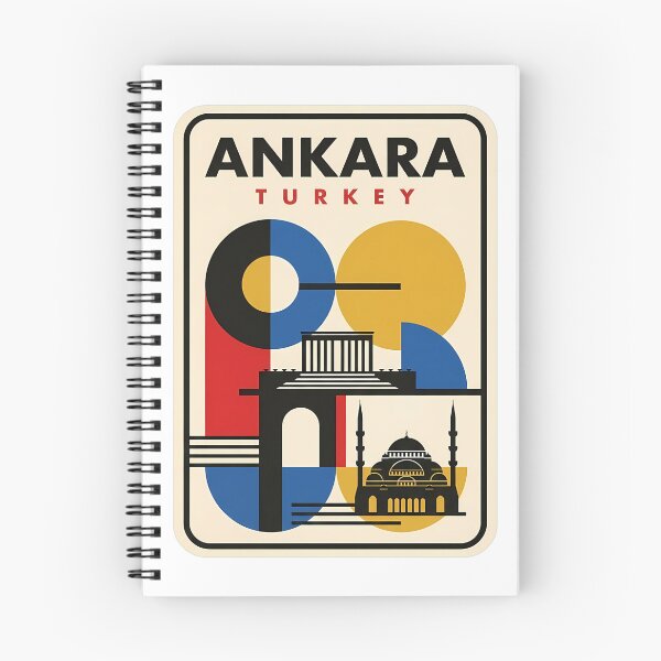 Item preview, Ankara Turkey Geometric Travel Landmark Abstract Style designed and sold by k3rstman1.