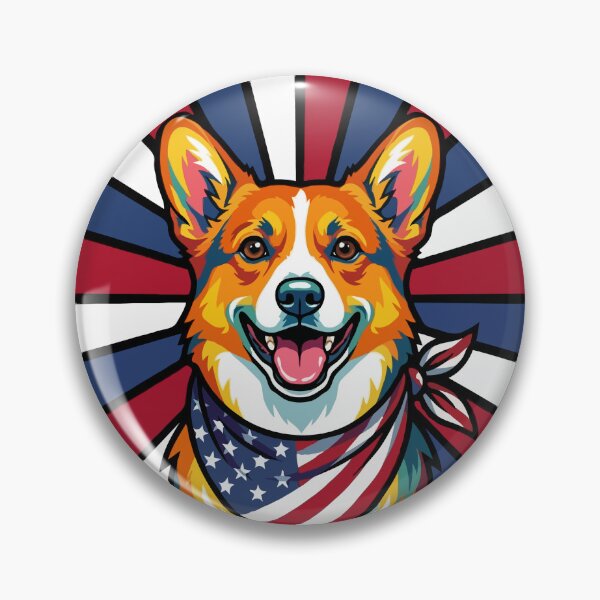 Item preview, Pembroke Welsh Corgi 4th of July Dog – Patriotic USA Puppy Gift designed and sold by The Real Life Symphony.