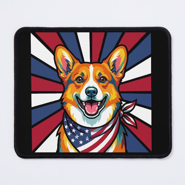 Item preview, Pembroke Welsh Corgi 4th of July Dog – Patriotic USA Puppy Gift designed and sold by The Real Life Symphony.