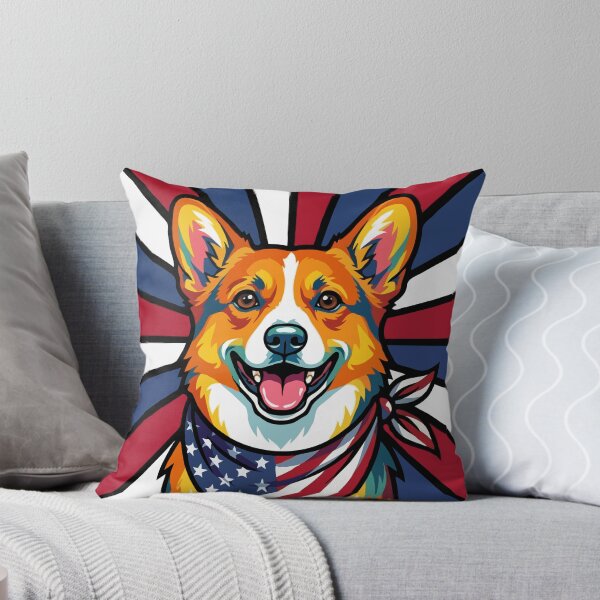 Item preview, Pembroke Welsh Corgi 4th of July Dog – Patriotic USA Puppy Gift designed and sold by The Real Life Symphony.