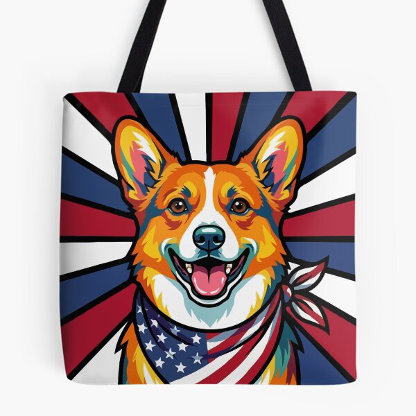 Item preview, Pembroke Welsh Corgi 4th of July Dog – Patriotic USA Puppy Gift designed and sold by The Real Life Symphony.