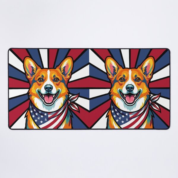 Item preview, Pembroke Welsh Corgi 4th of July Dog – Patriotic USA Puppy Gift designed and sold by The Real Life Symphony.