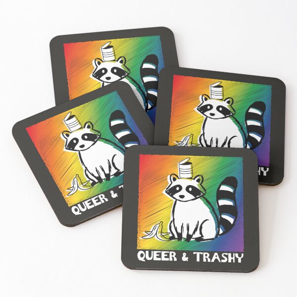 Item preview, Queer & Trashy Gay Raccoon with Garbage designed and sold by TackyTime.