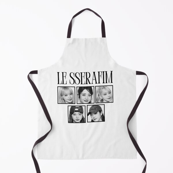 Item preview, Le Sserafimm Square Full Group Kpop Girl Group Black and White Collage Design designed and sold by AJUNICE STUDIO.