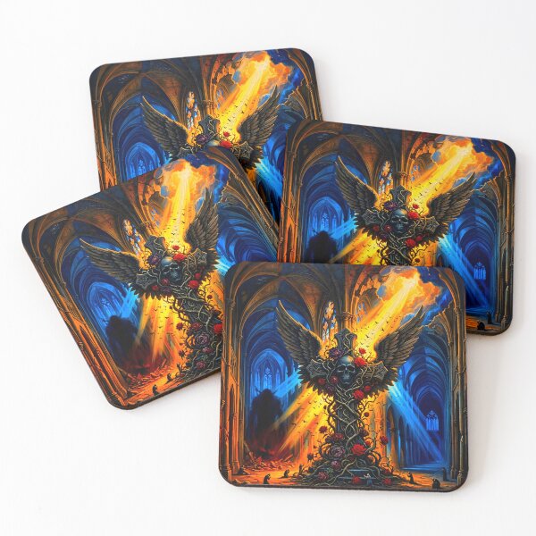 Item preview, Dark Gothic Art &amp; Fine Art Prints (1:1 Square Posters) designed and sold by Cyber-ART-Studio.