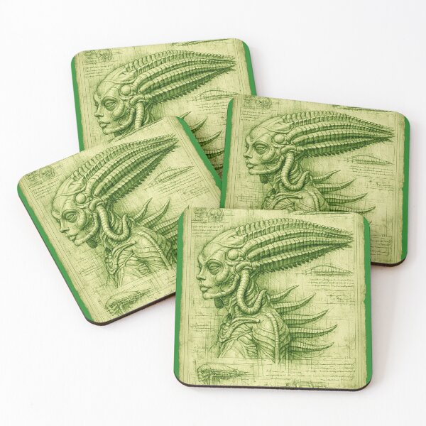 Item preview, Acid Green Da Vinci Bio-Study designed and sold by Popcorn Odyssey.