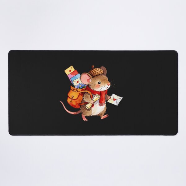 Item preview, Woodland Mouse Postman Sticker | Cozy Cottagecore Forest Friend designed and sold by AillustriaAK.