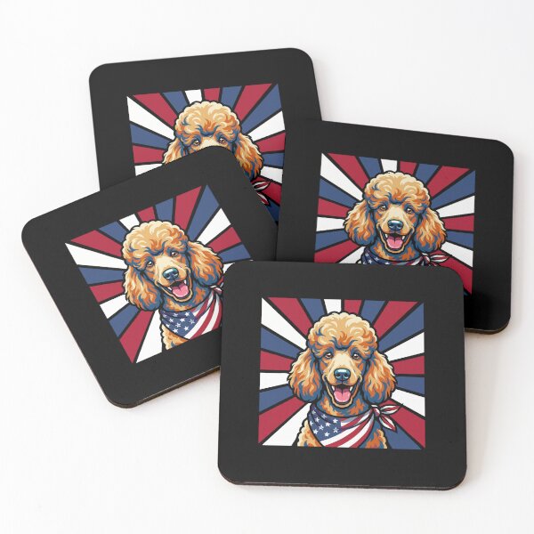 Item preview, Poodle 4th of July Dog – Patriotic USA Puppy Gift designed and sold by The Real Life Symphony.