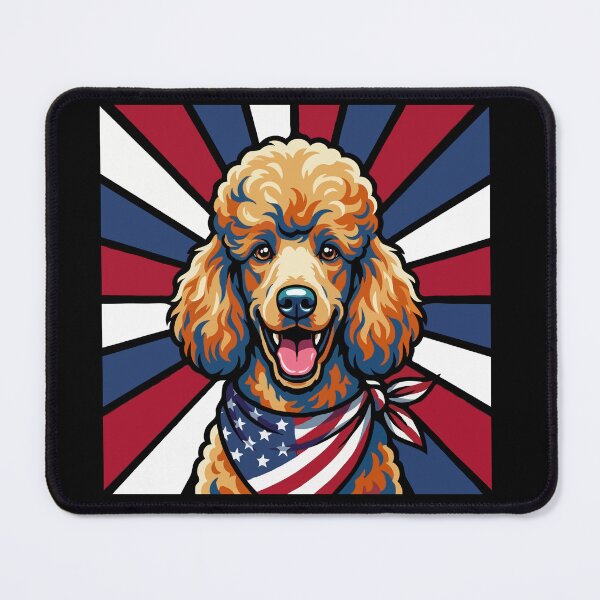 Item preview, Poodle 4th of July Dog – Patriotic USA Puppy Gift designed and sold by The Real Life Symphony.