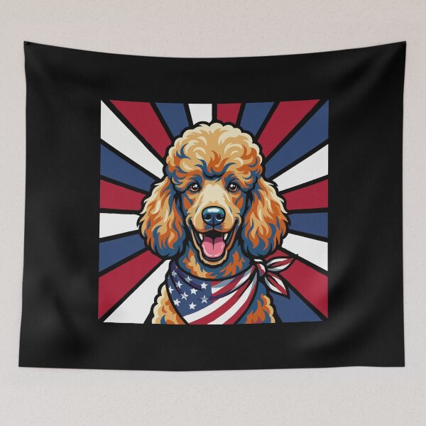 Item preview, Poodle 4th of July Dog – Patriotic USA Puppy Gift designed and sold by The Real Life Symphony.